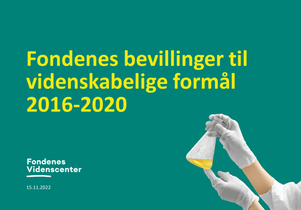 Fondenes bevillinger til videnskabelige formål 2016-2020